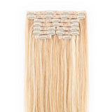 Irish Cream Hair Extensions (Pearl Blonde Highlighted)